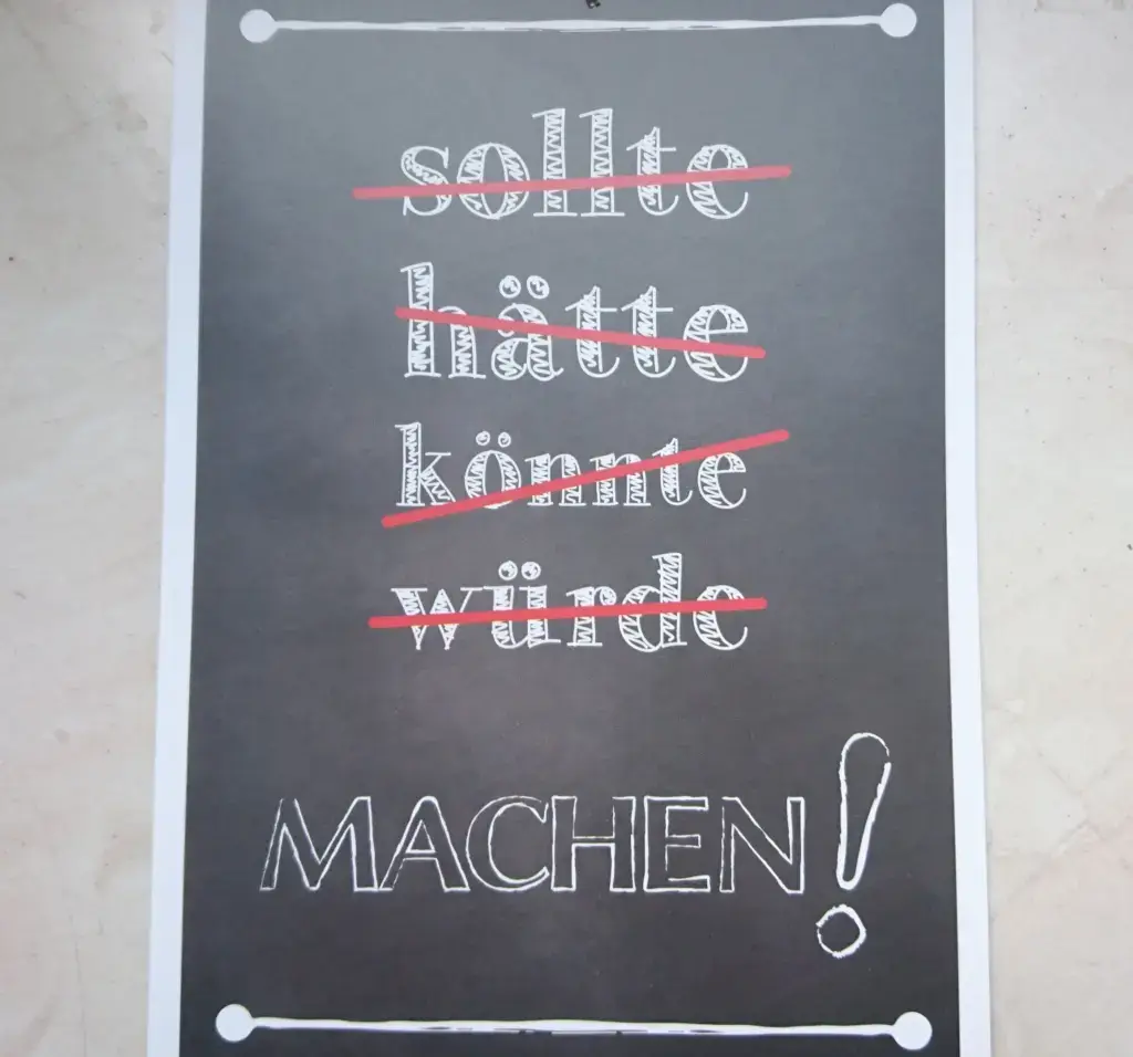 sollte hätte könnte machen